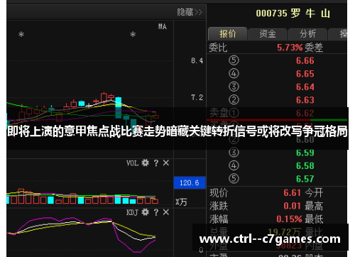 即将上演的意甲焦点战比赛走势暗藏关键转折信号或将改写争冠格局